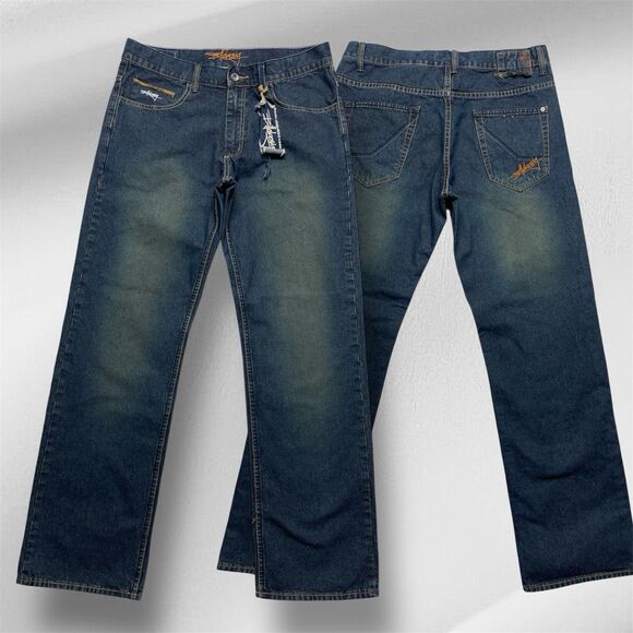 Billabong Men’s Y2K Relaxed Fit Streetwear Denim Jeans Size 34x32 - Picture 1 of 16